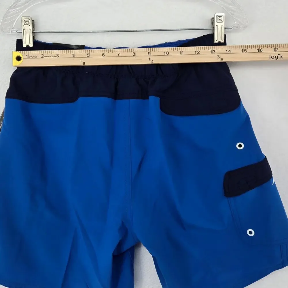 Speedo Mens Swim Trunks Blue Size Small Marina Flex‎ Volley 17